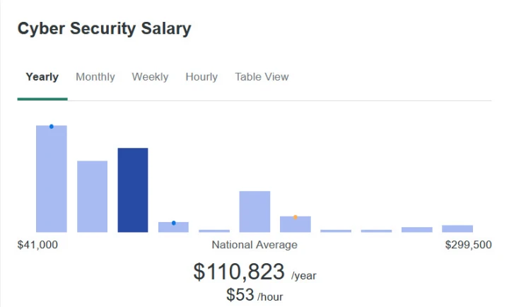 cyber security salary