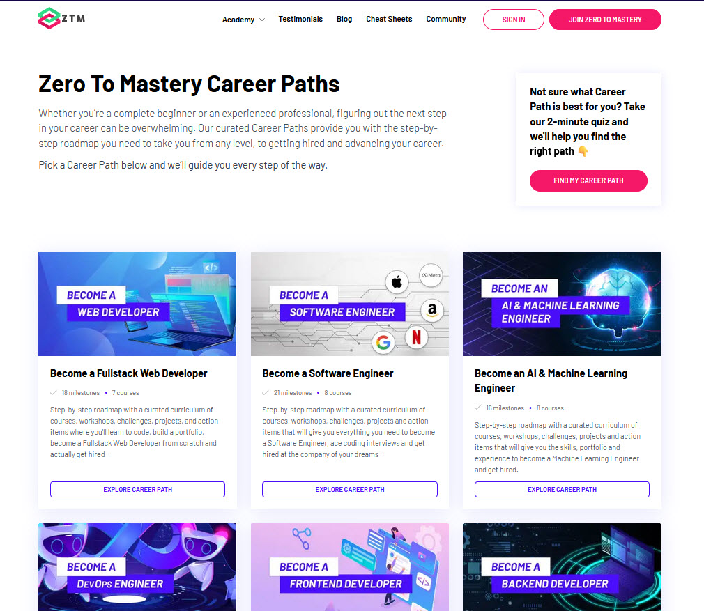 tech career paths